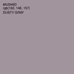 #A2949D - Dusty Gray Color Image